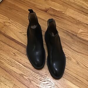 Barneys New York Black Leather Men's Boots